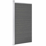 Panneau de clôture Vidaxl 95x186 cm HKC Gray