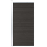 Panneau de clôture Vidaxl 95x186 cm hkc noir