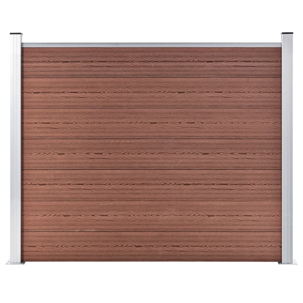 Vidaxl hegnpanel 180x146 cm HKC Brown