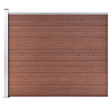 Panneau de clôture Vidaxl 175x146 cm HKC Brown