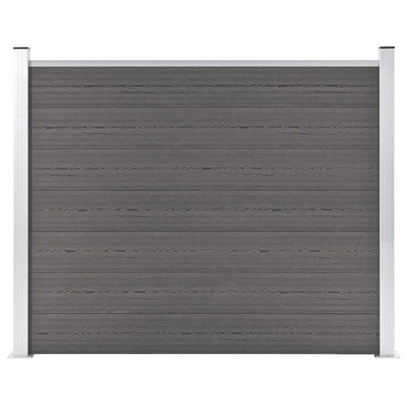 Panneau de clôture Vidaxl 180x146 cm HKC Gray