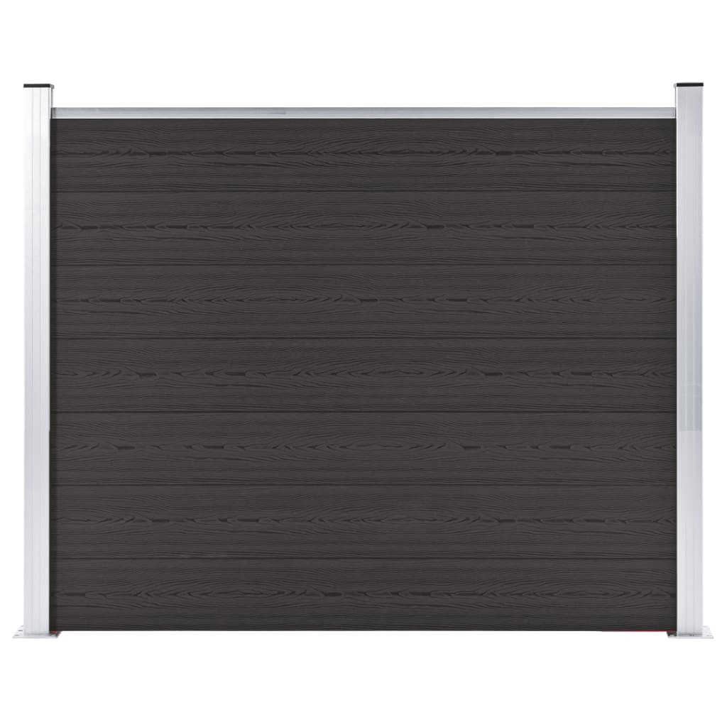 Vidaxl Fence Panel 180x146 CM HKC Black