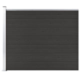 Vidaxl Fence Panel 175x146 CM HKC Black