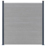 Vidaxl Fence Posts 2 pcs 185 cm en aluminium gris foncé