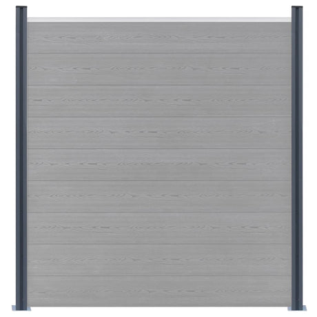 Vidaxl Fence Posts 2 pcs 185 cm en aluminium gris foncé