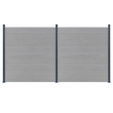 Vidaxl Fence Posts 3 st 185 cm en aluminium gris foncé