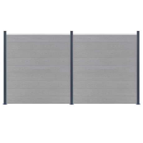 Vidaxl Fence Posts 3 st 185 cm en aluminium gris foncé