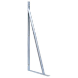 Vidaxl Support Brackets Fence Post 2 St Galvanized Steel