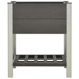 Vidaxl Planter uppvuxen med hyllan 75x50x90 cm HKC Gray