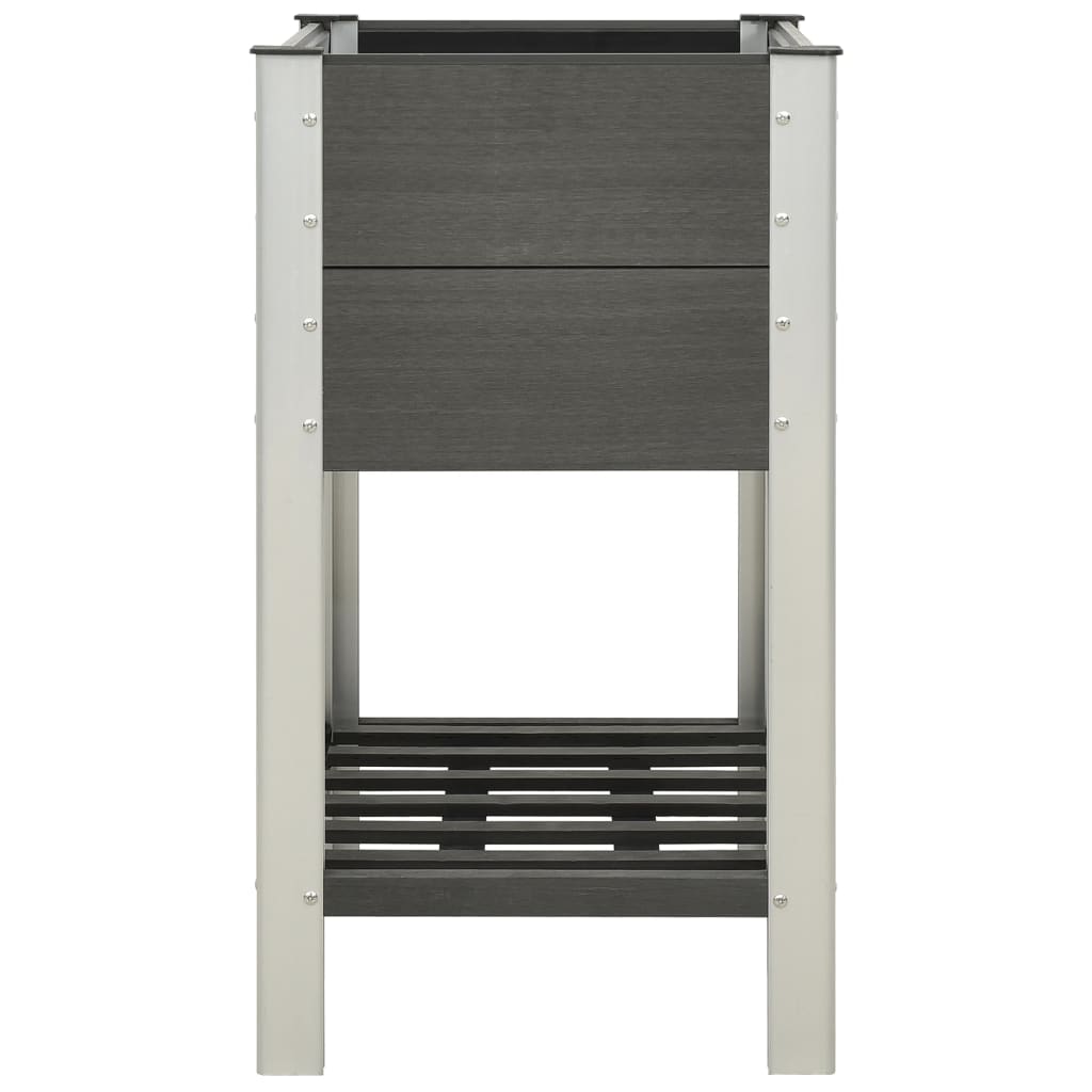 Vidaxl Planter uppvuxen med hyllan 75x50x90 cm HKC Gray