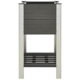 Vidaxl Planter uppvuxen med hyllan 75x50x90 cm HKC Gray