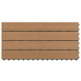Vidaxl Terrace Tiles 6 PCS 60x30 cm 1,08 m² HKC Brown