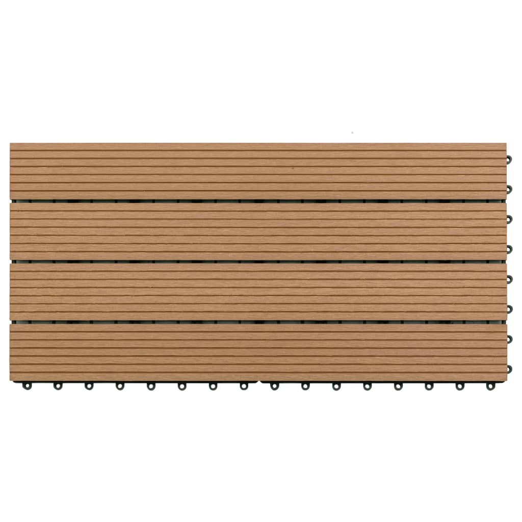 VIDAXL TARRACE Płytki 6 szt. 60x30 cm 1,08 m² HKC Brown