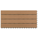 Vidaxl Terrace Fliser 6 PCS 60x30 cm 1,08 m² HKC Brown