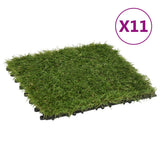 Vidaxl Tiles d'herbe artificielle 11 St 30x30 cm vert