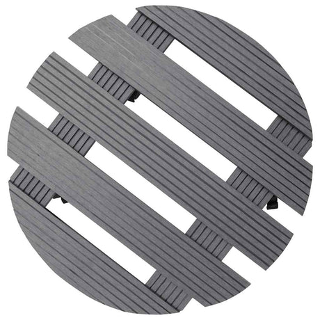 Vidaxl Plant Trolleys 2 PCS Ø30x7,5 cm HKC Gray