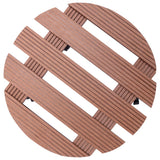 Vidaxl Plant Trolleys 2 PCS Ø30x7,5 cm HKC Brown