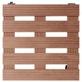 Vidaxl Plant Trolleys 2 PCS 30x30x7,5 cm HKC Brown
