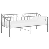 Vidaxl slaapbankframe metaal grijs 90x200 cm