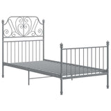 Vidaxl bedframe metaal grijs 100x200 cm
