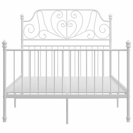 Vidaxl bedframe metaal wit 120x200 cm