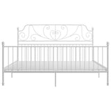Vidaxl bedframe metaal wit 180x200 cm