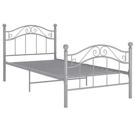 Vidaxl bedframe metaal grijs 100x200 cm