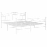Vidaxl bedframe metaal wit 140x200 cm