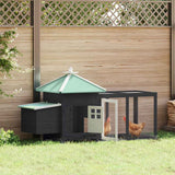 Poulet Vidaxl avec nichoir 190x72x102 Green de pin massif