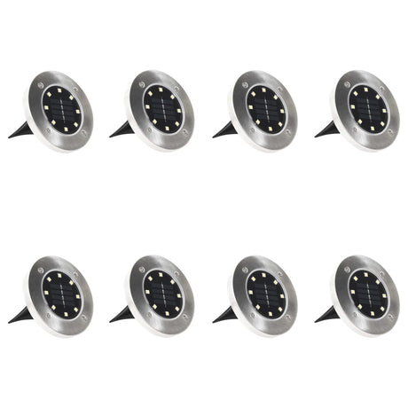 Vidaxl Ground Lamps 8 St Solar LED RVB Couleur
