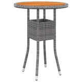 Vidaxl 3-delige tuinset poly rattan grijs