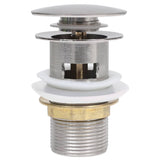 Pop-up de vidaxl Drain avec débordement 6.4x6.4x9.1 cm Couleurs en argent