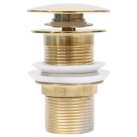 Pop-up de vidaxl Drain sans débordement 6.4x6.4x9.1 cm de couleur or