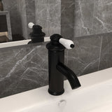 Robinet de lavabo Vidaxl 130x180 mm noir