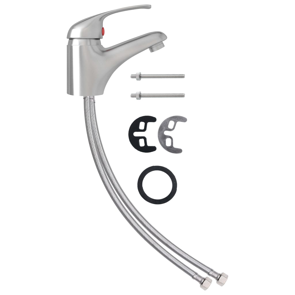 Vidaxl Mixer Tap 13x10 cm Colore en argent