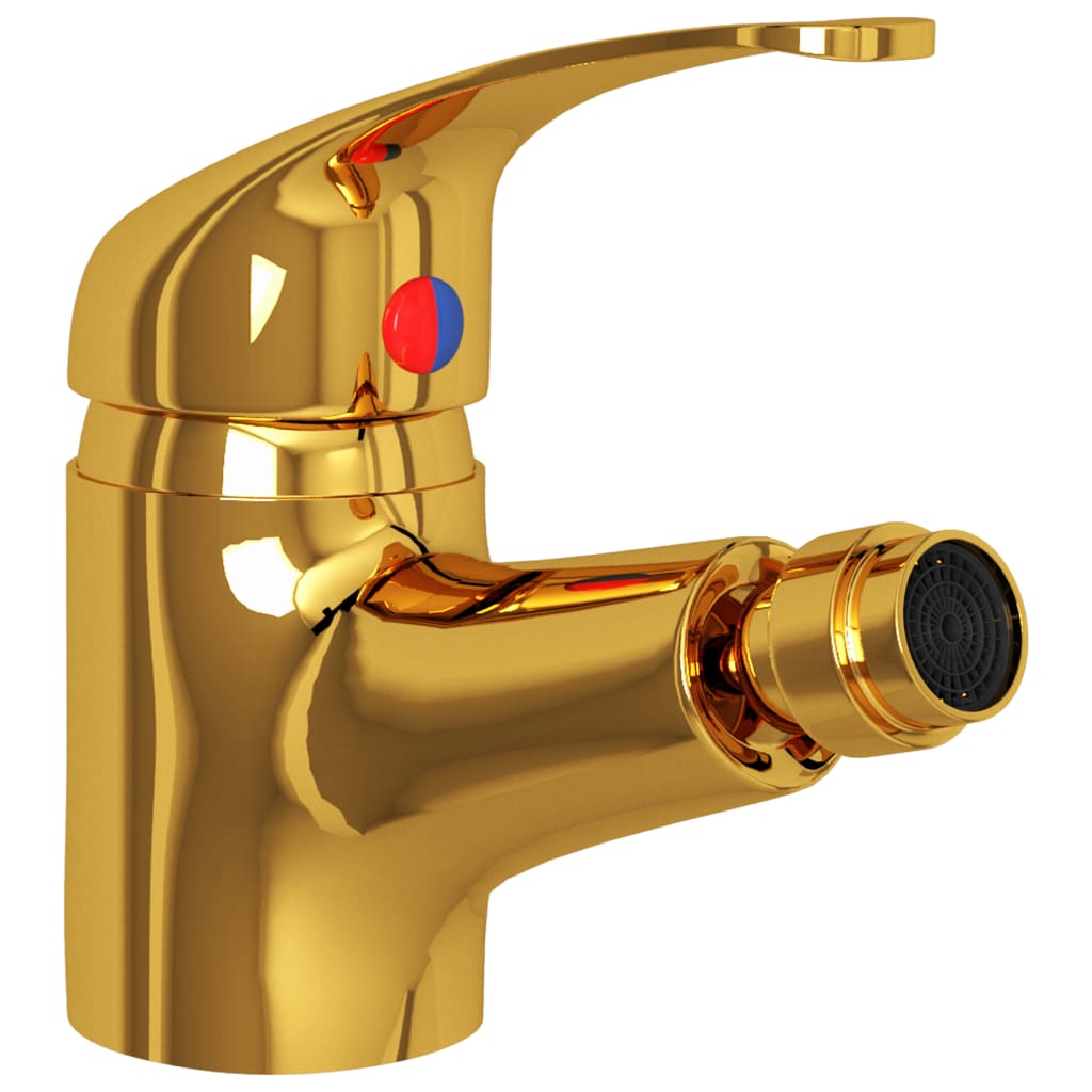 Vidaxl Bidet Valve 13x12 cm Gold faarweg