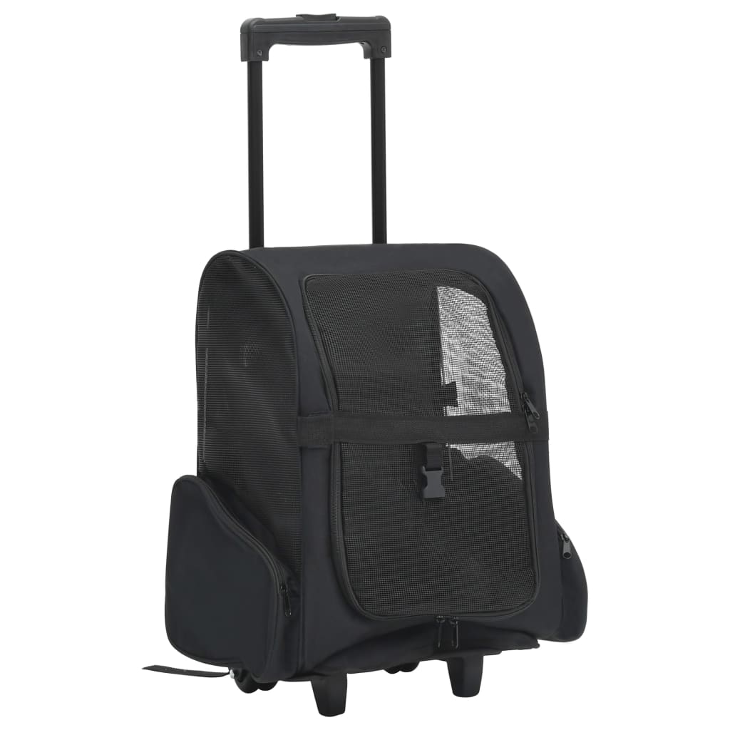 Vidaxl Pet Rolley Black plegable