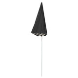 Vidaxl parasol avec poteau en acier 180 cm anthracite -colored