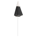 Vidaxl parasol avec poteau en acier 180 cm anthracite -colored