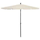 Vidaxl parasol avec poteau 210x140 cm -colored