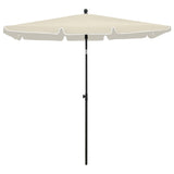 Vidaxl Parasol z biegunem 210x140 cm -coloed piasku