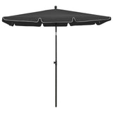 Vidaxl Parasol z biegunem 210x140 cm antracytowym