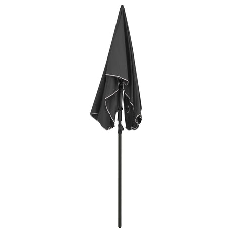 Vidaxl Parasol avec Pole 200x130 cm anthracite -colored