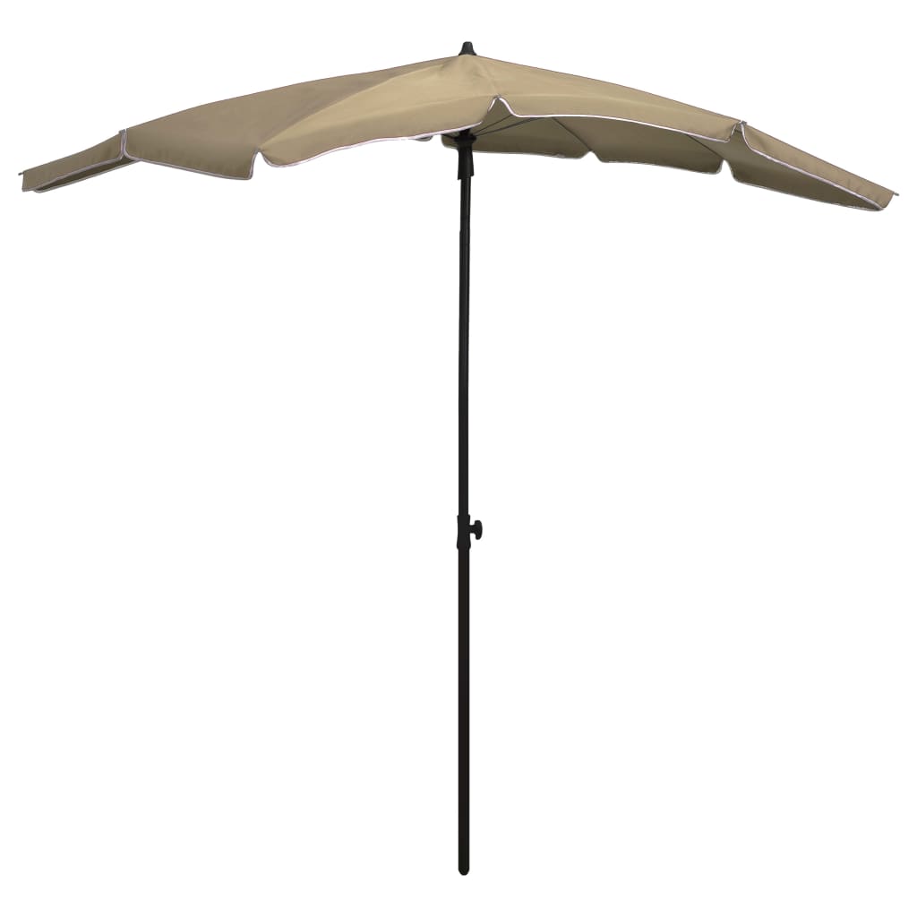 Vidaxl parasol avec Pole 200x130 cm taupe
