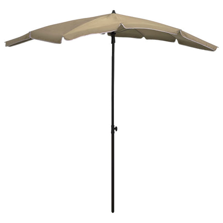Vidaxl parasol avec Pole 200x130 cm taupe