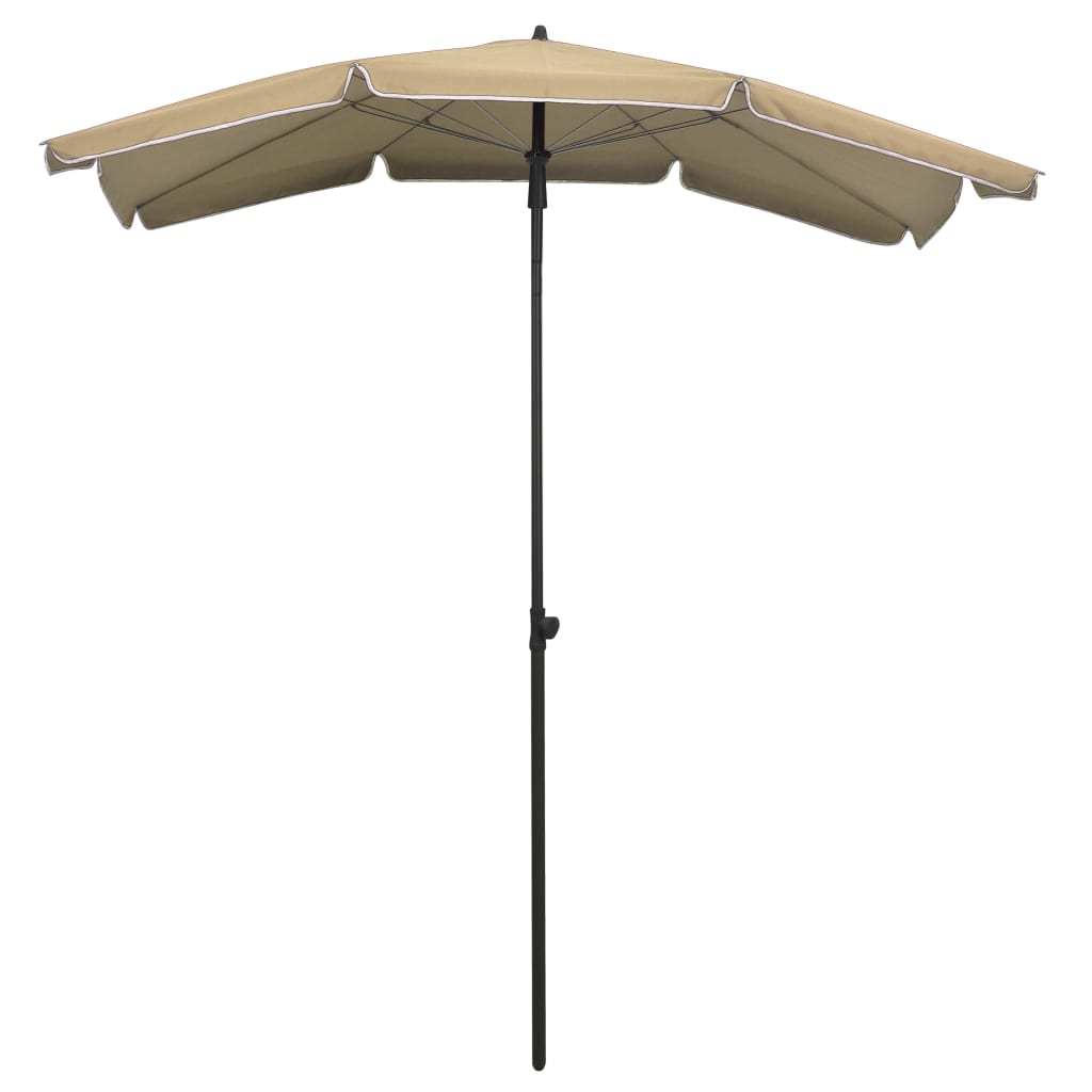 Vidaxl parasol s pólem 200x130 cm taupe