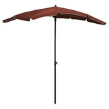 Vidaxl parasol avec Pole 200x130 cm en terre cuite -colored