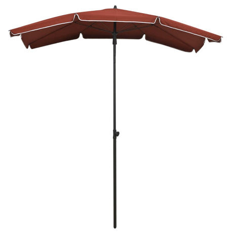Vidaxl parasol avec Pole 200x130 cm en terre cuite -colored