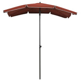 Vidaxl Parasol s palico 200x130 cm terakota -coloredna