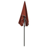 Vidaxl parasol avec Pole 200x130 cm en terre cuite -colored